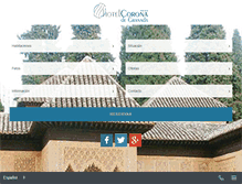 Tablet Screenshot of hotelcoronadegranada.com